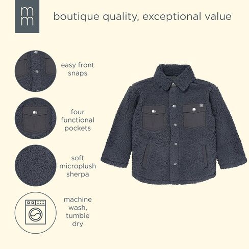 Modern Moments by Gerber Baby Boys' Sherpa Shacket in Saudi Arabia