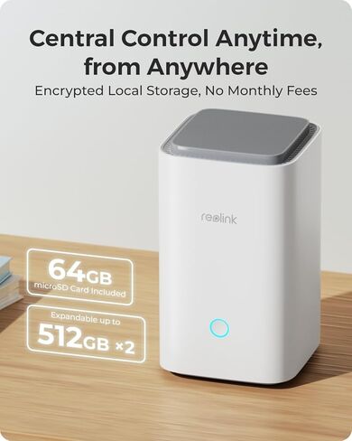 REOLINK Home Hub with 2X Argus 4 Pro Bundle with Argus PT Ultra, 4K Dual-Lens 180° and 360° PT Outdoor Wireless Security Camera System, Solar Cameras with Local Encrypted Storage, No Subscription in Saudi Arabia
