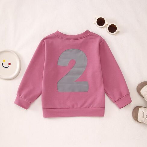 KEKEMI Birthday Sweatshirt for Toddler Girl I’M TWO CUTE Birthday Girl Outfit 2T B-Day Party Long Sleeve Shirt Cute Fall Tops in Saudi Arabia