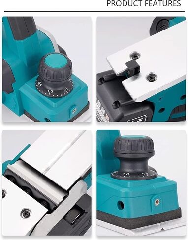 Cordless Electric Planer, 15000rpm Electric Router Trimmer With Wrench Wood Cutting Machine Woodworking Tool (2battery 4.0a) in Saudi Arabia