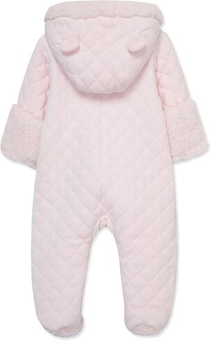 Little Me Clothes for Baby Boys' and Girls' Quilted Velour Pram Fall Winter Snowsuit with Fold-Over Mitts, 3 to 9 Months in Saudi Arabia