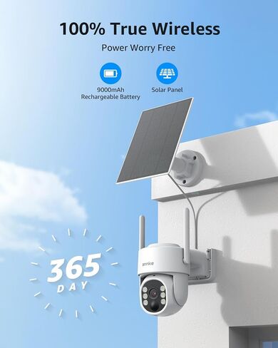 ANNKE Solar Wireless Security 4CH +2 Bullet Cam-Kit,64GB Memory Card with 9000mA Battery WiFi Camera,4MP,5MP Surveillance Home System,Color Night Vision,Spotlight Smart Alarm, PIR&Human Detection in Saudi Arabia