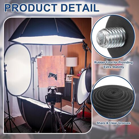 PATIKIL Rubber Foot Spike, Universal Anti-Slip M8 Thread Rubber Tripod Foot Spikes for Monopod Legs Pad Replacement Parts Designed on Smooth Uneven Surface (30x25mm) in Saudi Arabia