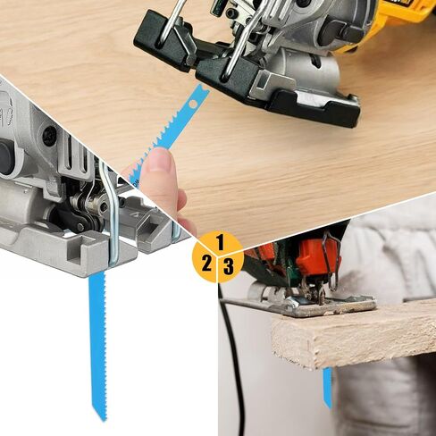 14 PCS U-Shank Jig Saw Blade Set, Jigsaw Blades for Wood Plastic Metal Cutting Fit Vast Majority U Shank Jigsaws Jigsaw Blades Set Includes 6T 8T 10T 14T 18T 24T 32T with Storage Case in Saudi Arabia