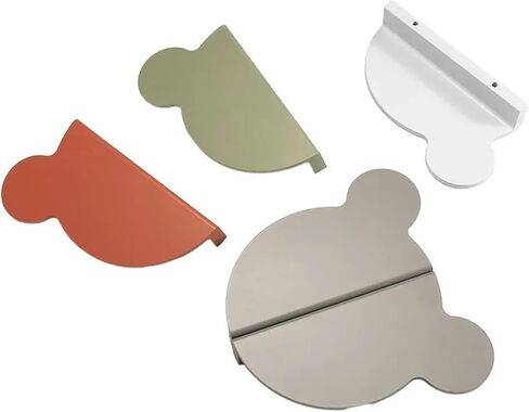 Round Bear Head Furniture Handles Concise Style Aluminium Alloy Color Handles for Cabinets(Yellow) in Saudi Arabia