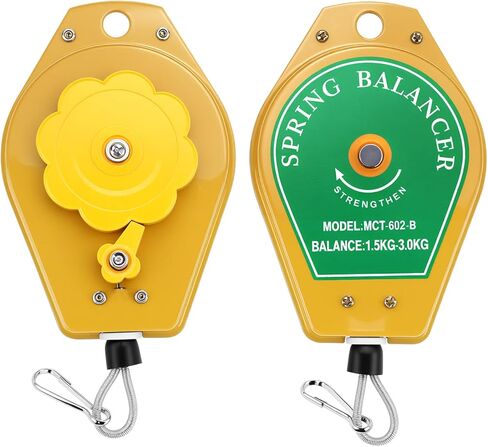 QWORK Spring Balancer, 1.5-3 kg Capacity, 4 Pack Retractable Tool Holder for Assembly-Line Applications in Saudi Arabia