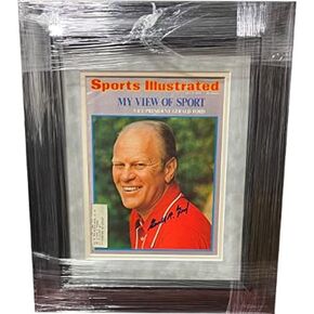Athlon Sports CTBL-J30603 15 x 18 in. President Gerald Ford Signed Sports Illustrated Magazine July 8-1974 - JSA in Saudi Arabia