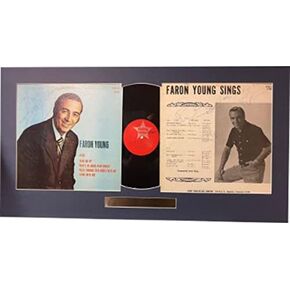 Athlon Sports CTBL-031238 17 x 32 in. Faron Young Signed 1972 Sings Wine Me Up Album Cover LP Vinyl Record in Saudi Arabia