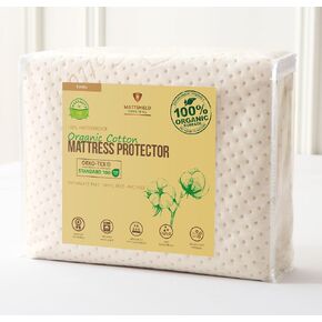 Organic Cotton Crib Mattress Protector – Waterproof Fitted Mattress Pad Cover – Soft Quilted 380 GSM – Standard Crib Mattress Size in Saudi Arabia