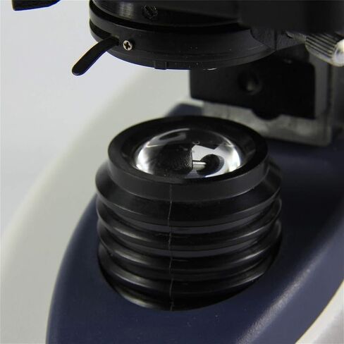 Binocular Biological Microscope for Students, 4X-100X Achromatic Lenses, Coaxial Focus, Double-Layer Stage for School & Lab Use in Saudi Arabia