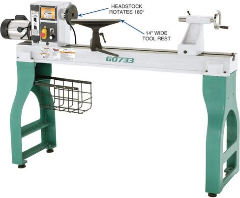 Grizzly Industrial G0733-18 "x 47" مخرطة الخشب الثقيلة in Saudi Arabia
