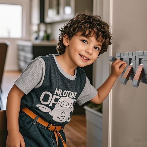 Game Room Light Switch Cover, Toggles Blocks Light Switch Cover, My World Room Decor, More Sturdy, Standard Size for Fans Kids Bedroom Decoration, Style Gray (3 Gangs Toggle) in Saudi Arabia