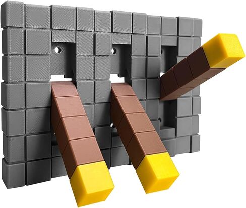 Game Room Light Switch Cover, Toggles Blocks Light Switch Cover, My World Room Decor, More Sturdy, Standard Size Levers for Fans Kids Bedroom Decoration (3 Toggles) in Saudi Arabia