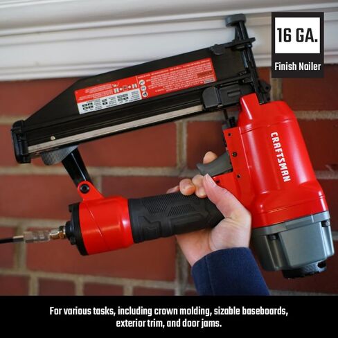 مجموعة أدوات كومبو لضاغط الهواء بان كيك سعة 6 جالون من Craftsman، 150 رطل لكل بوصة مربعة، خالية من الزيت، تتضمن أداة تثبيت نهائية 16 جيجا، أداة تثبيت المسامير 18 جيجا، أداة تثبيت المسامير 23 جيجا، وخرطوم هواء بطول 25 قدمًا، موديل CMXECXA0210641K in Kuwait