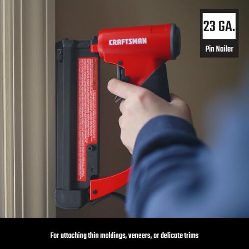 مجموعة أدوات كومبو لضاغط الهواء بان كيك سعة 6 جالون من Craftsman، 150 رطل لكل بوصة مربعة، خالية من الزيت، تتضمن أداة تثبيت نهائية 16 جيجا، أداة تثبيت المسامير 18 جيجا، أداة تثبيت المسامير 23 جيجا، وخرطوم هواء بطول 25 قدمًا، موديل CMXECXA0210641K in Kuwait
