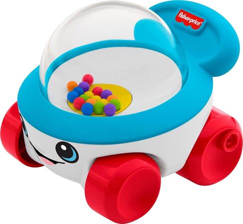 Fisher-Price Baby Toy Corn Popper Push-Along Vehicle with Sounds for Crawling Developmental Play Infants Ages 6+ Months in Saudi Arabia