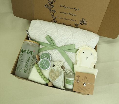 New Mom Gift for Women – Postpartum Care Package After Birth, Pregnancy Gifts for Expecting, Mom to Be , First Time Mothers Day Gift (Grey Green) in Saudi Arabia