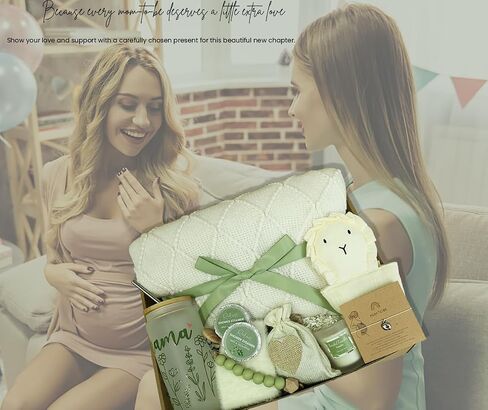 New Mom Gift for Women – Postpartum Care Package After Birth, Pregnancy Gifts for Expecting, Mom to Be , First Time Mothers Day Gift (Grey Green) in Saudi Arabia