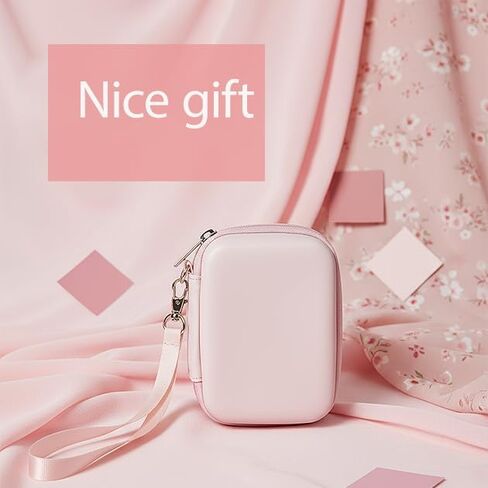 Digital Camera Case for CAMKORY DC403/KODAK PIXPRO FZ55/FZ45/ FZ43/ FZ53/Ricoh gr/Sony DSCW800/ DSCW830，Small Cameras Storage Holder for Travel Accessories SD Card Pink (Bag Only) in Saudi Arabia