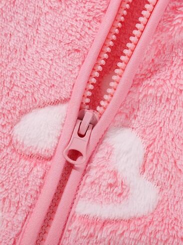 طفل طفل فتيات فتيات الخريف سقوط الصوف جاكيتات مقنعين مضغوطة على المطبوعات اللطيفة معاطف غامضة الحجم 12 18 24 شهرًا 2T 3T 5T in Kuwait