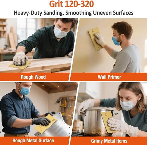 Sand Paper Assortment, 52 Sheets Assorted Grits 120/150/180/240/320/400/600/800/1000/1500/2000/2500/3000, 4 Sheets Each, 9 x 3.6 Inches, Dry & Wet Sanding, Abrasive Sanding Sheets in Saudi Arabia