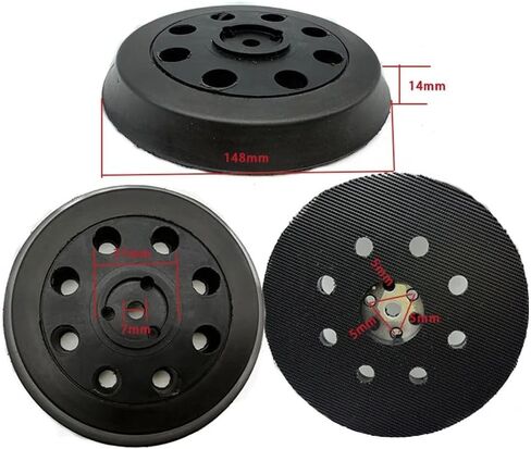 وسادة دعم مقاس 5 بوصات مناسبة لموديلات Bosch RS032 وRS031 1295DP 1295DH 1295DVS 3107DVS للصنفرة والتلميع للأغراض العامة in Kuwait