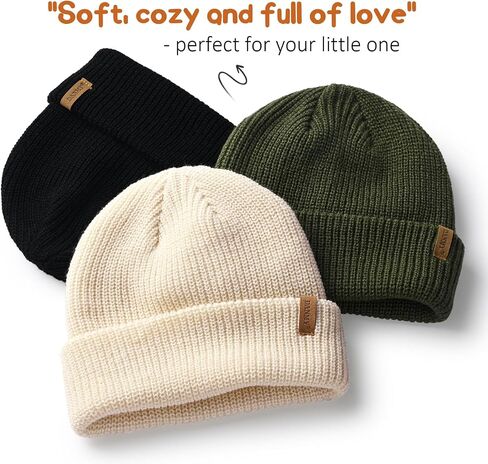 Infant Toddler Beanie Kint Hat Baby Boys Girls Beanies Kids Winter Hats Knit Children Warm Hat Caps in Saudi Arabia
