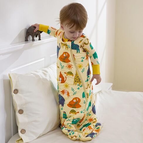 Bamboo Viscose Sleep Sack for Babies and Toddlers 1.0 Tog Wearable Blanket 2-Way Zipper Baby Shower Gifts in Saudi Arabia