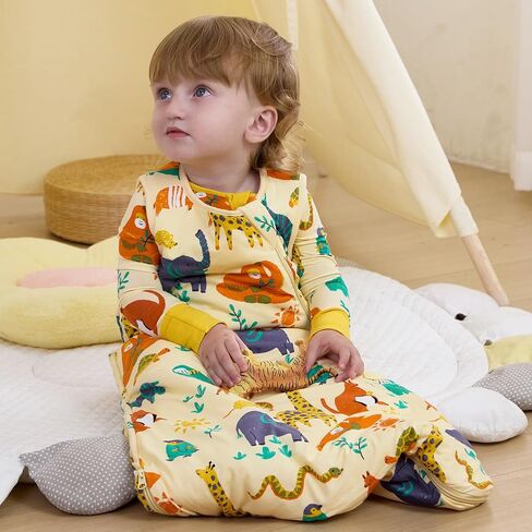 Bamboo Viscose Sleep Sack for Babies and Toddlers 1.0 Tog Wearable Blanket 2-Way Zipper Baby Shower Gifts in Saudi Arabia