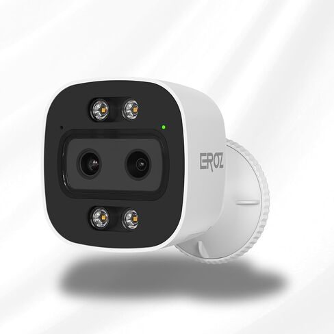 EROZ Smart Security Camera System Bundle | 1 Vigil Duo AX + 2 Opal + 1 Mini Hub | Wi-Fi 6 2K AI Cameras with Color Night Vision, Human Detection, Local Storage, IP66 Weatherproof, No Monthly Fees in Saudi Arabia