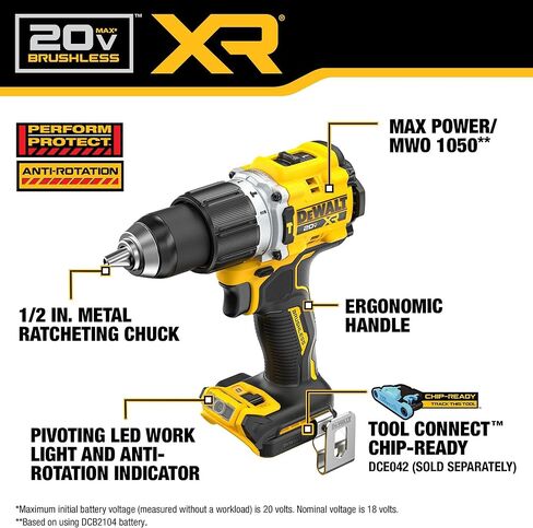 DEWALT 20V Impact Driver and Hammer Drill Cordless Power Tool Combo Kit, Includes 2 x 4ah POWERPACK ™ Batteries and a Charger, 20V MAX*XR® (DCK250QQ2) in Saudi Arabia