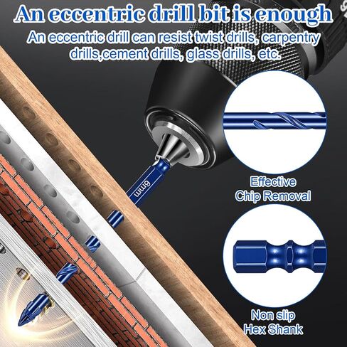 Serrated Masonry Drill Bit Set Serrated Masonry DrilMagnetic Phillips Head Drill & Screwdriver Bits Shank for Impact Drivers, Professional & DIY Use for Concrete Tile Glass Brick Ceramic Plastic Wood in Saudi Arabia