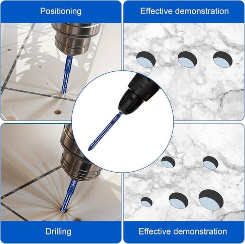 Serrated Masonry Drill Bit Set Serrated Masonry DrilMagnetic Phillips Head Drill & Screwdriver Bits Shank for Impact Drivers, Professional & DIY Use for Concrete Tile Glass Brick Ceramic Plastic Wood in Saudi Arabia