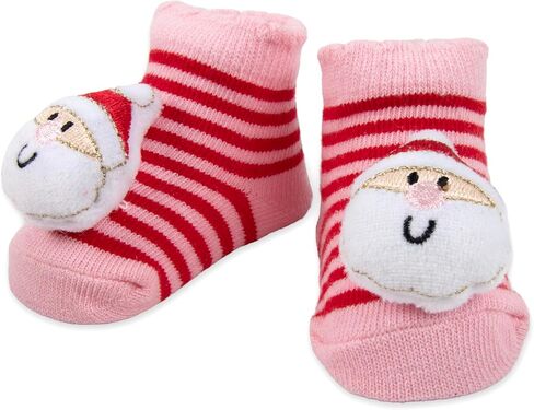 Baby Holiday 2-Piece Hat and Bootie Sock Set – Christmas Santa Hat & My First Thanksgiving Outfit Gift for Newborns & Infants in Saudi Arabia