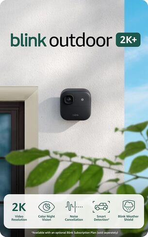 Blink Battery Doorbell 2K+ (newest model) and Outdoor 2K+ (newest model) — Wireless smart security, 2K video, enhanced audio. Sync Module Core included - 1 Camera + Battery Doorbell 2K+ (White) in Saudi Arabia