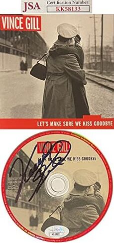 Athlon Sports CTBL-031279 Vince Gill Signed 2000 Lets Make Sure We Kiss Goodbye Album CD with Cover & Case JSA - KK58133 in Saudi Arabia