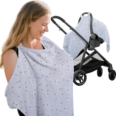 Muslin Breathable Nursing Cover Up Feeding for Breastfeeding,Breastfeeding Covers for Women Nursing in Saudi Arabia