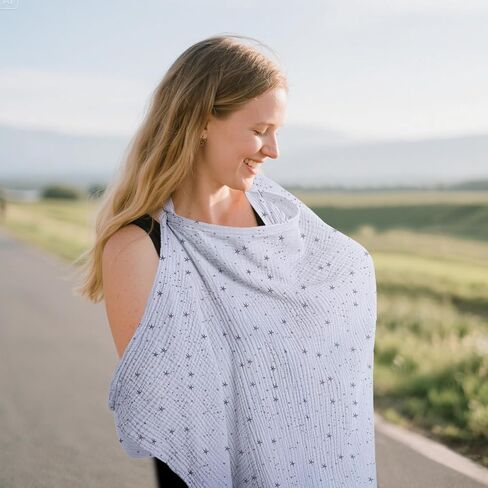 Muslin Breathable Nursing Cover Up Feeding for Breastfeeding,Breastfeeding Covers for Women Nursing in Saudi Arabia