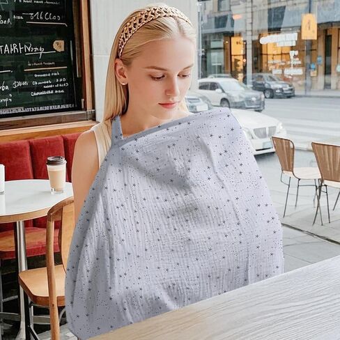 Muslin Breathable Nursing Cover Up Feeding for Breastfeeding,Breastfeeding Covers for Women Nursing in Saudi Arabia