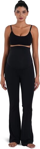 Sunvalix طماق مضيئة للحوامل مع جيوب - فائقة النعومة على البطن أثناء الحمل، سراويل يوجا للتمرين وملابس الصالة in Kuwait