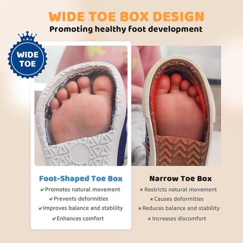 Baby Boy Girl Wide Toe Box Shoes Toddler Barefoot Shoe Non-Slip First Walking Infant Sneakers 6 9 12 18 24 Month in Saudi Arabia