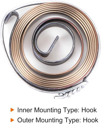 Generic Drill Press Return Spring, 45 x 10 x 0.8mm Quill Spring Feed Return Coil Spring Assembly Steel Chemical Blackening Finish for Drill Press in Saudi Arabia