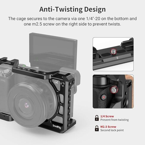 SmallRig A6400 A6100 قفص + صندوق صغير غير لامع لايت in Kuwait
