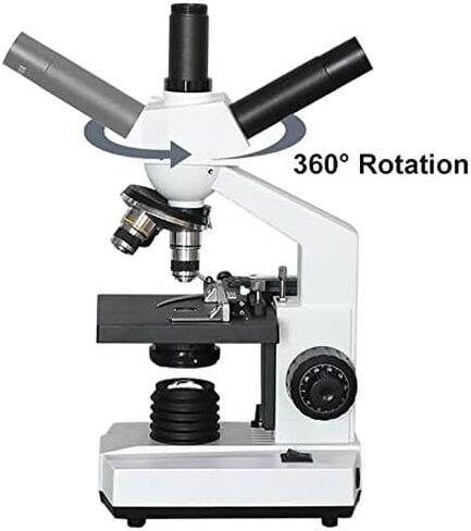 مجموعة المجهر 40X-1600X المجهر المركب 5.0MP USB كاميرا رقمية عدسة المجهر محولات (فقط المجهر 1600X) (كاميرا المجهر 1600X) in Saudi Arabia