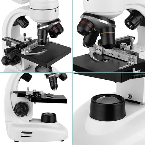 Microscope Kit Optical Electron Binocular Microscope High-Definition Eyepiece,1200 Times Microscope Lens Adapters in Saudi Arabia