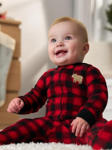 Simple Joys by Carter's unisex-baby In 2pk Fleece Snp Santa Trees in Saudi Arabia