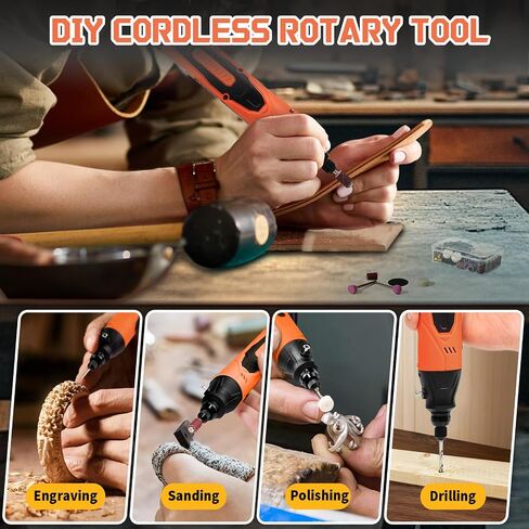 4-in-1 Mini Cordless Rotary Tool Set,5-speed USB Charging with 90 Accessories,4V Multi-Purpose Electric Rotary Tool for Sanding,Polishing,Drilling,Etching,Engraving,DIY Crafts in Saudi Arabia