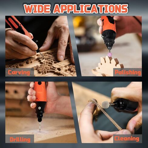 4-in-1 Mini Cordless Rotary Tool Set,5-speed USB Charging with 90 Accessories,4V Multi-Purpose Electric Rotary Tool for Sanding,Polishing,Drilling,Etching,Engraving,DIY Crafts in Saudi Arabia