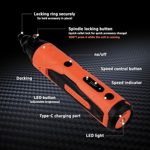 4-in-1 Mini Cordless Rotary Tool Set,5-speed USB Charging with 90 Accessories,4V Multi-Purpose Electric Rotary Tool for Sanding,Polishing,Drilling,Etching,Engraving,DIY Crafts in Saudi Arabia