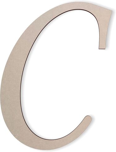 Wooden Letters by Jess and Jessica Cursive Wood Letter for Wall Decor Various Sizes Premium Quality & Durable Smooth Laser Cut Unfinished Design Ideal for Wall, Nursery & Crib, DIY Crafts in Saudi Arabia